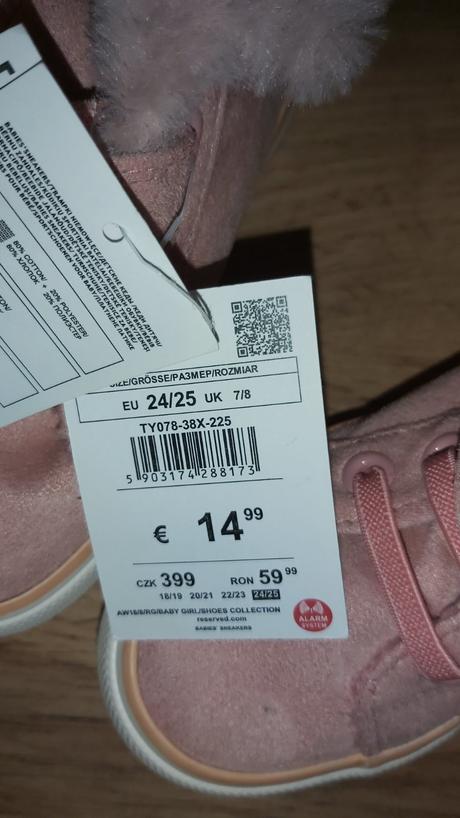 Zateplene tenisky 24/25, reserved,24