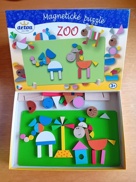 Magnetické puzzle zoo,