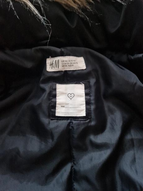 Zimná bunda, h&m,146
