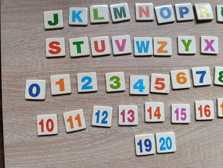 Magnetické čísla, písmená, 