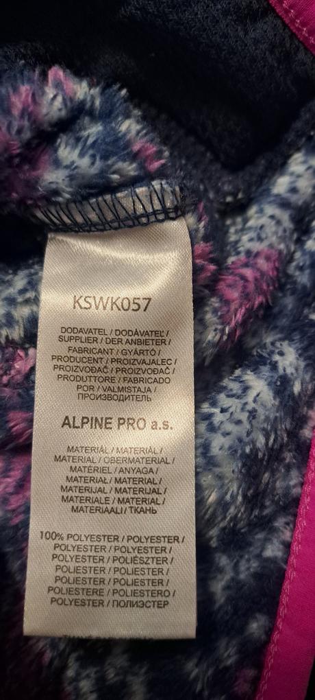 Hrejivá mikina, alpine pro,104