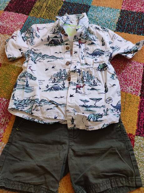 Letný set košeľa s kraťasami, f&f,98