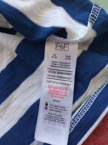 Letné pásikové šaty, f&f,140