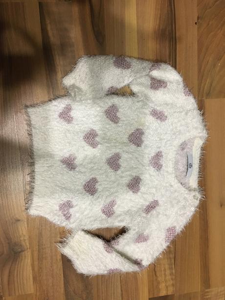 Sveter s trblietavým srdiečkami, mothercare,92