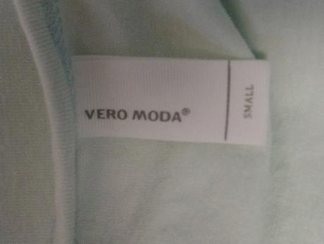 Dámsky elastický svetlo modrý top, vero moda, vero moda,xs