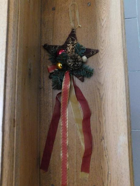 Vianočná dekorácia na dvere,