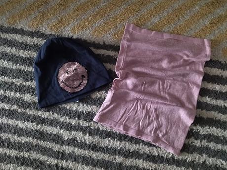 Čiapka smajlík a nákrčník 116/128, 116