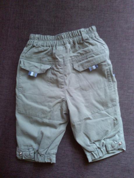 2ks nohavice - tmavomodre adams, zelenohnede  h&m , adams,62