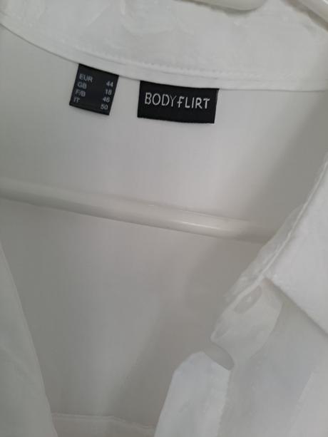 Dlhšia biela košeľa, bonprix,44