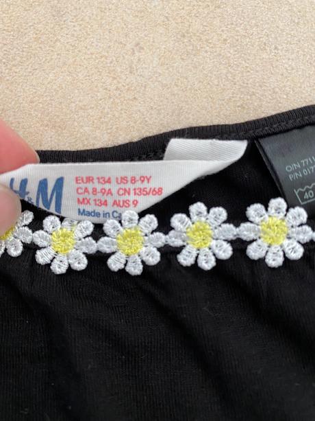Čierny overal, h&m,134