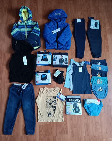 Nové tričká, tielka, mikiny, tepláky veľ. 98/104, 104–116 / 86–98