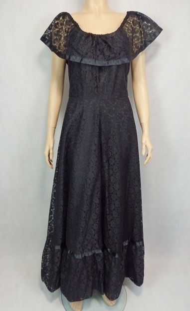 Kvalitné vintage čipkované šaty, c&a,38