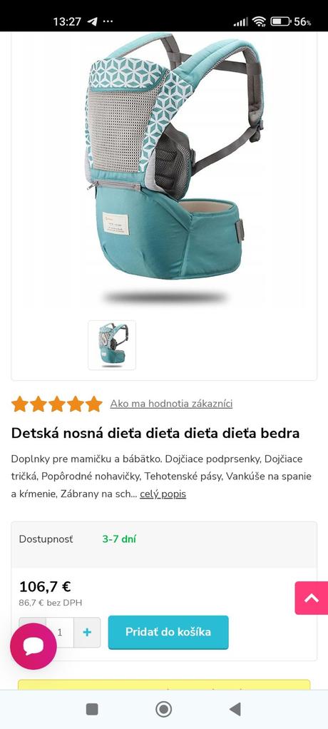 Detský nosič pre chlapcov aj dievčatá, 