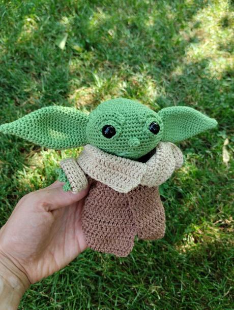 Hackovany baby yoda, 