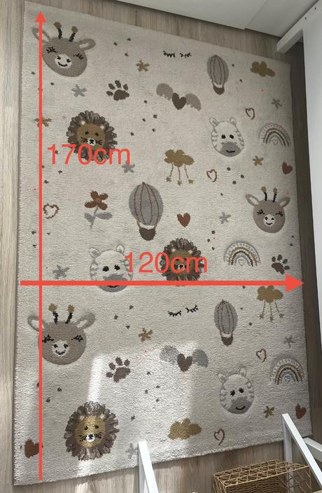 Detský koberec krémový, 