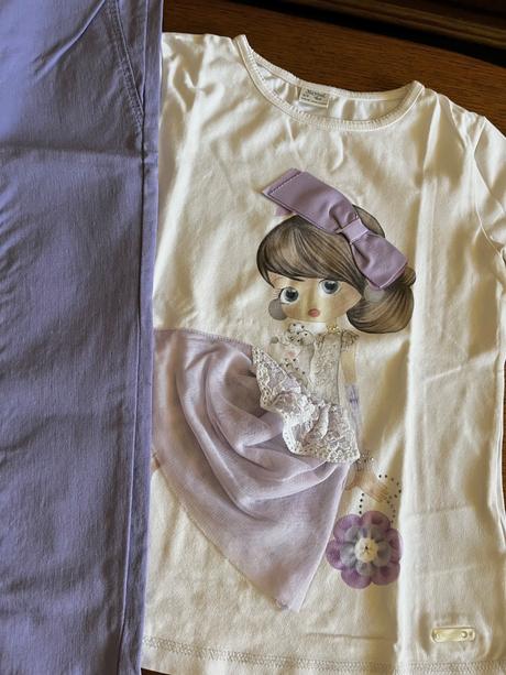 Tričko s dievčatkom s 3d sukničkou 122/128, mayoral,122