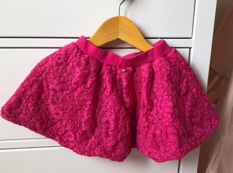 Ružová čipkovaná sukňa, 98, 98