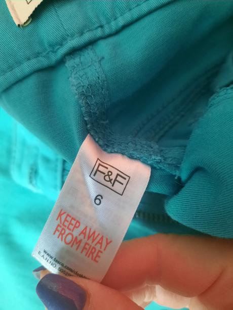 Dámske riflové nohavice, f&f,36