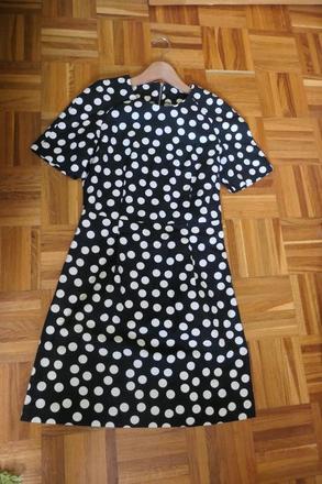 Lindex dámske nadčasové bodkované šaty veľk 36/38, s