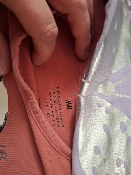4 pack tričiek, h&m,122