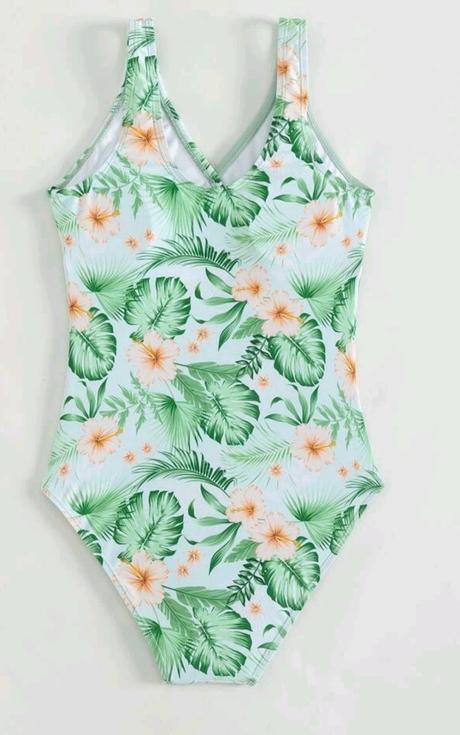 Plavky celé kvetinové, 128 - 164