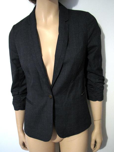 Tmavomodré sako s trojštvrťovými rukávmi, orsay,36