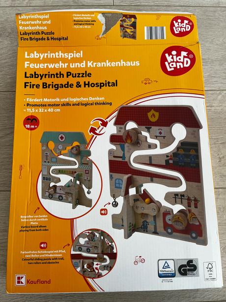 Labyrint puzzle drevený aj s krabicou, 