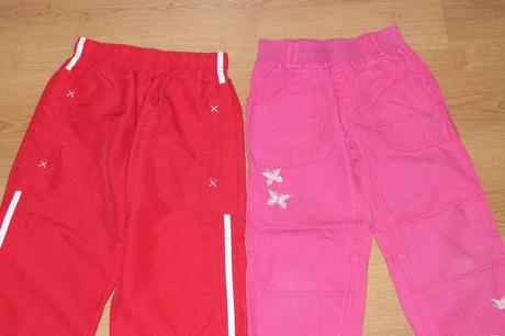 2x sportove nohavice, 110