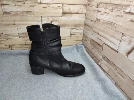 Rieker 40 - dámske čierne zateplené čižmy, rieker,40