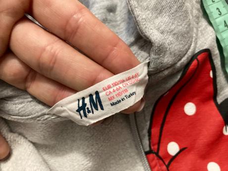 Mikina minnie zn.h&m (veľ.110/116), h&m,116