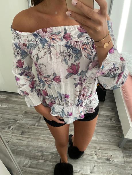 Kvetinová blúzka, mohito,xs
