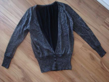 Čierno-strieborný svetrík, m