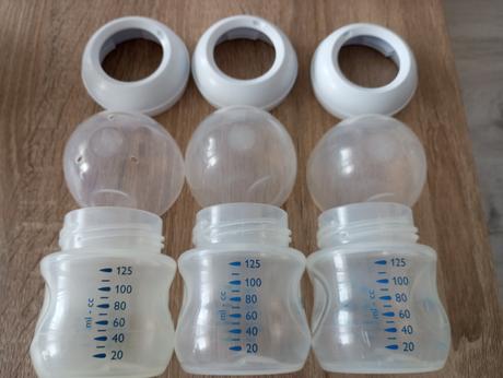 2x odsávačka mlieka s príslušenstvom, 