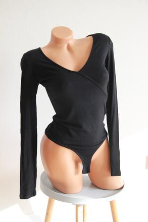 Čierny body top, stradivarius m, stradivarius,m