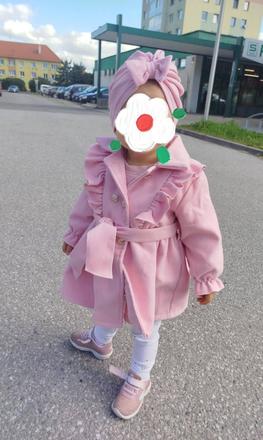 Nádherný štýlový kabátik 12/18mesiacov, 86