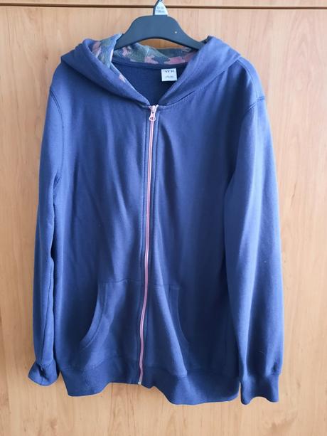 Mikina s kapucňou na zip, 158-164, takko,164