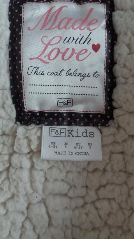 Zimná teplá bundička, f&f,110