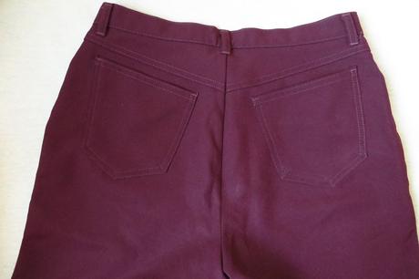 Bordové letné nohavice - veľ. 38 - zn. benetton, benetton,38