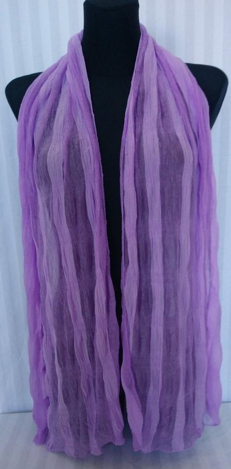 Dámska tenká fialová šatka, 
