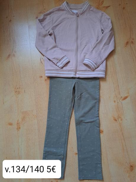 Mikina a jeginsy 134/140, h&m,140
