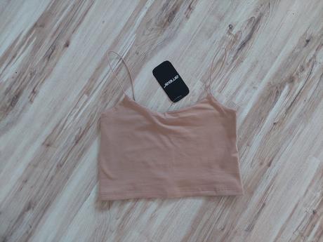 Béžový croptop, s