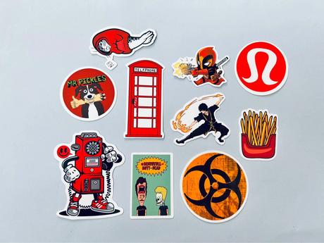 Vinyové nálepky skladom 10ks, 