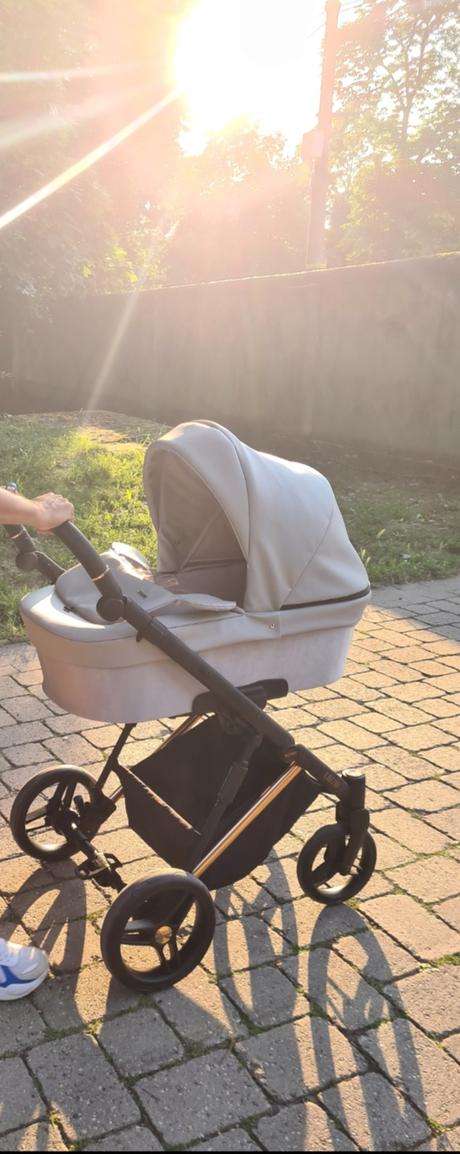 Dvojkombinácia - sivý kočík kunert lazzio premium, kunert,kunert lazzio