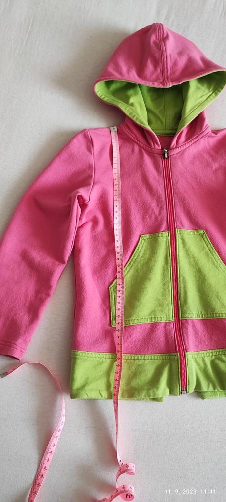 Mikina na zips bambula, 110