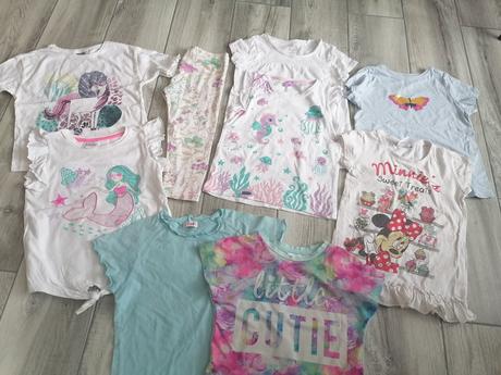Letné tričká do škôlky - 110, leginky, 104–116