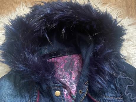 Desigual denim bunda/parka, desigual,m
