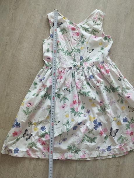 Kvetinové šaty, h&m,122