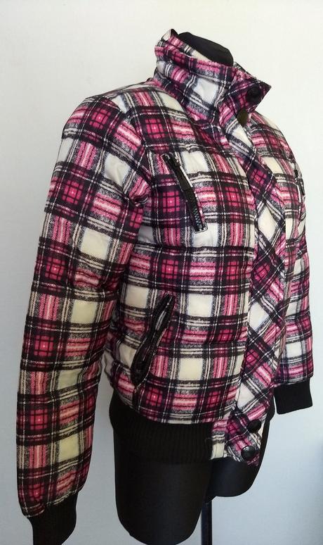 Karovaná zimná bunda, gate,s