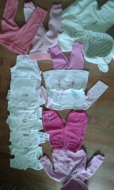 Balík vecičiek pre dievčatko 3-6mes, 68–80