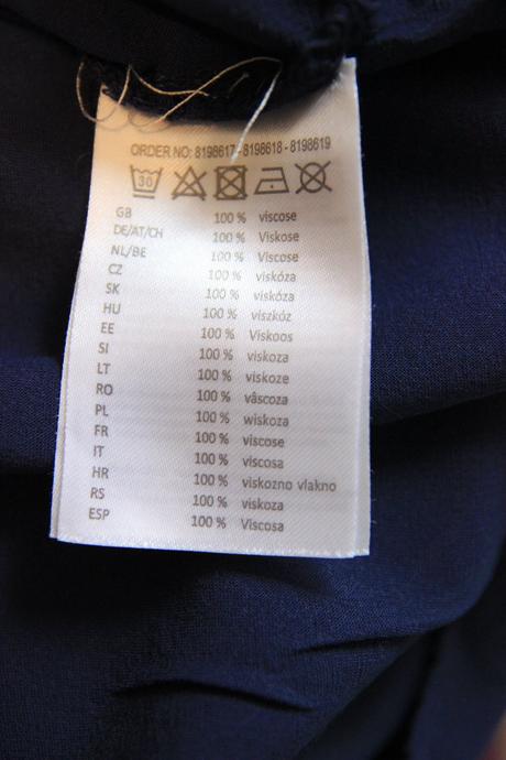 Modrý top z viskózy, m, m